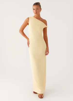 Mckenna Maxi Dress - Yellow Night Style Dark Tones