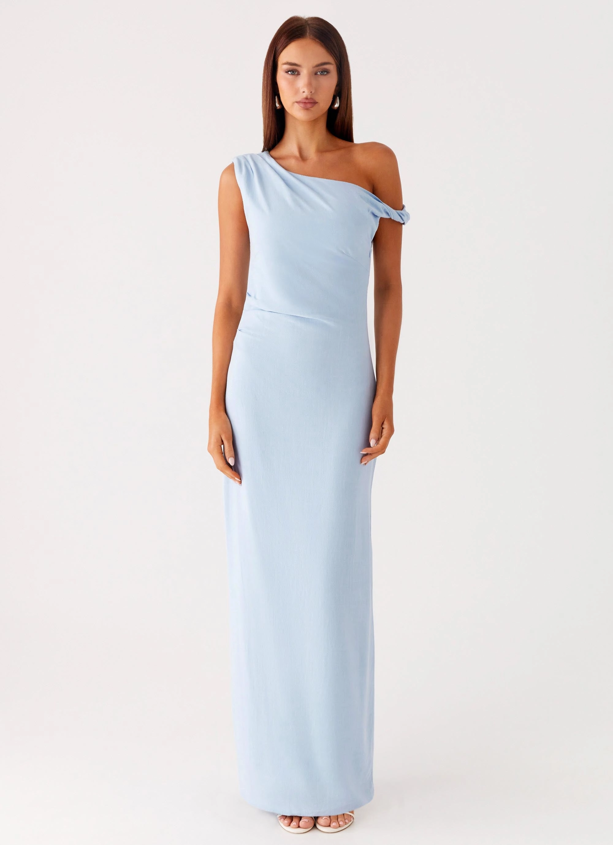 Mckenna Maxi Dress - Blue Tiered Skirt Smart Pairing