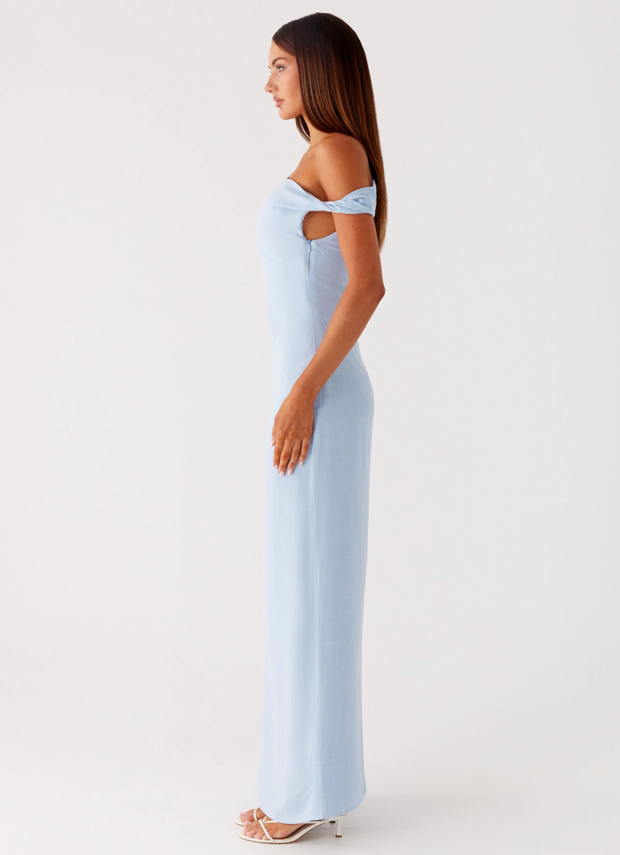 Cozy Flex Coffee Break Mckenna Maxi Dress - Blue