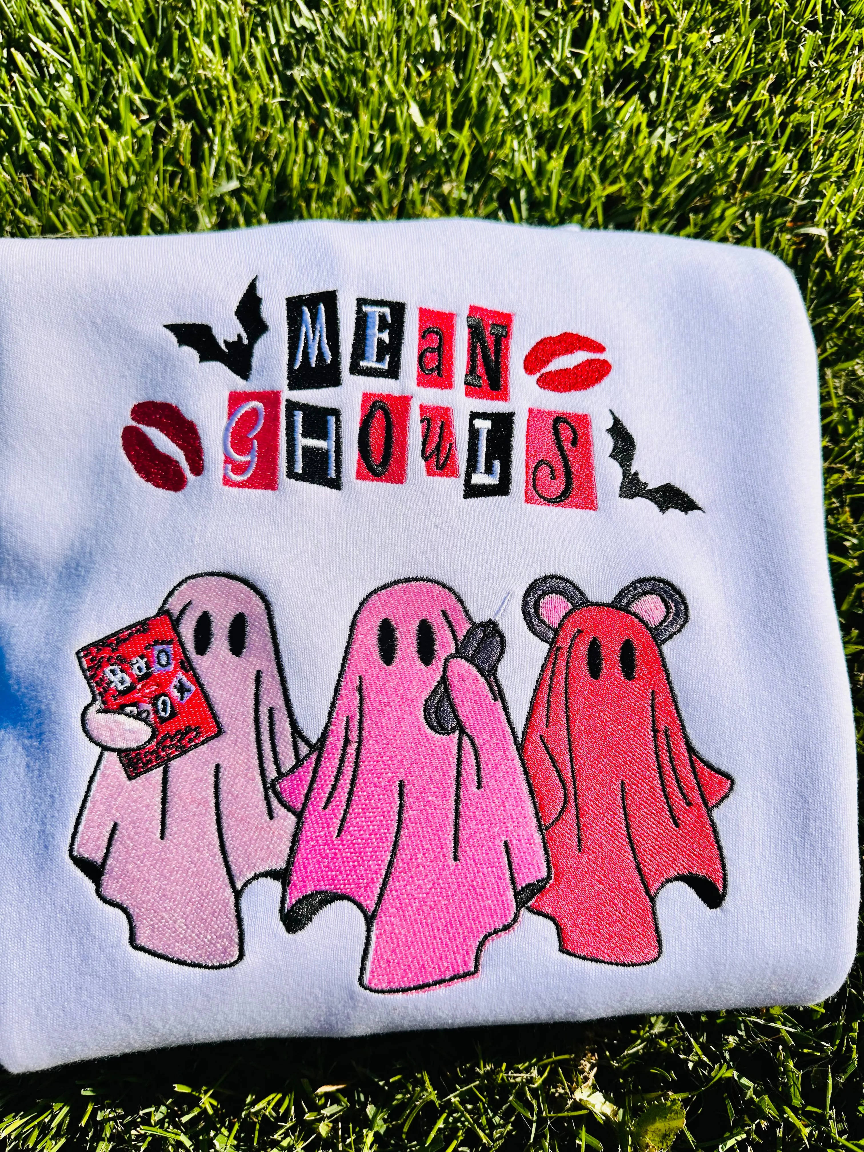 Mean Ghouls Halloween Sweatshirts| Embroidered Sweatshirts