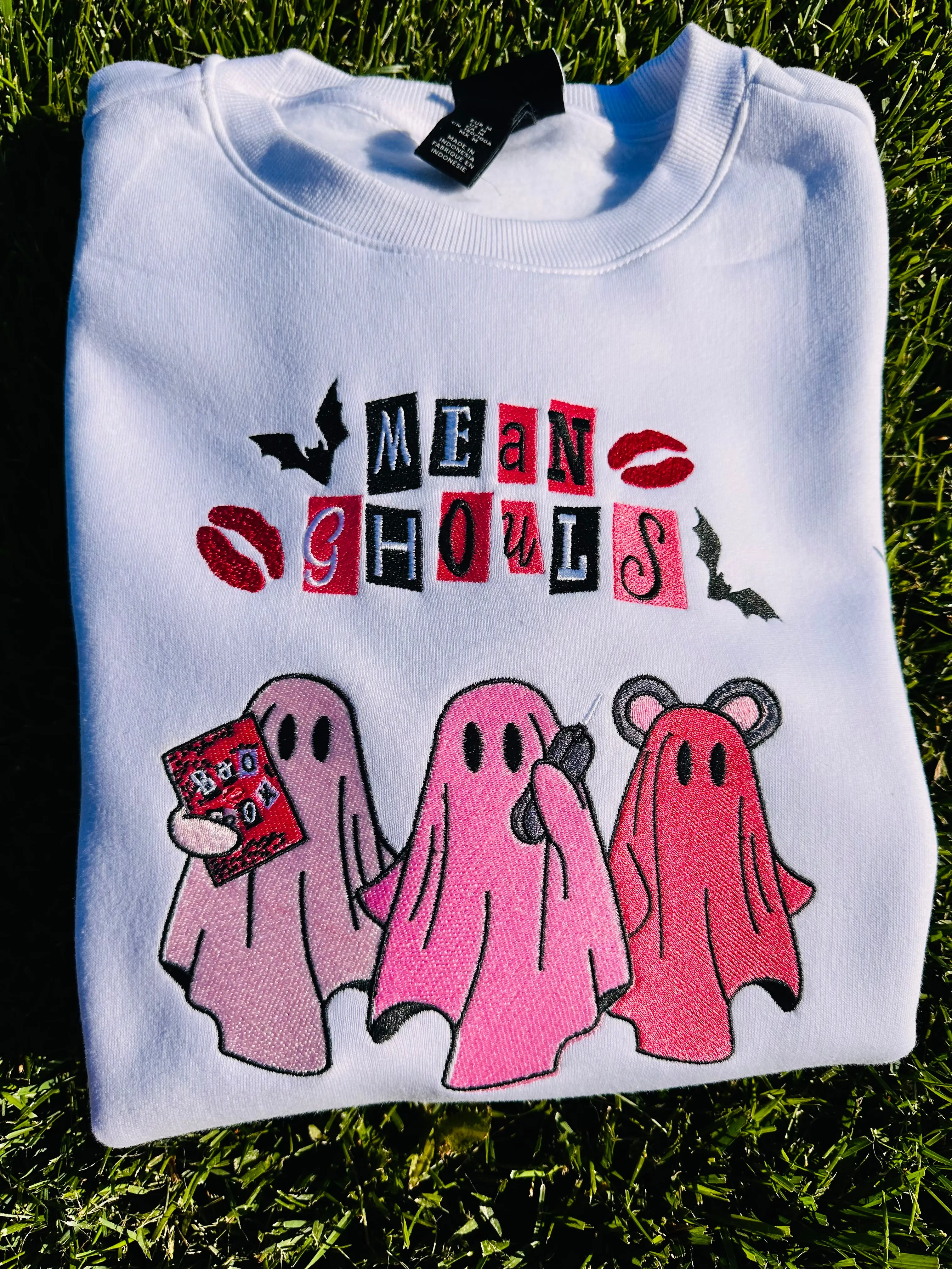 Mean Ghouls Halloween Sweatshirts| Embroidered Sweatshirts