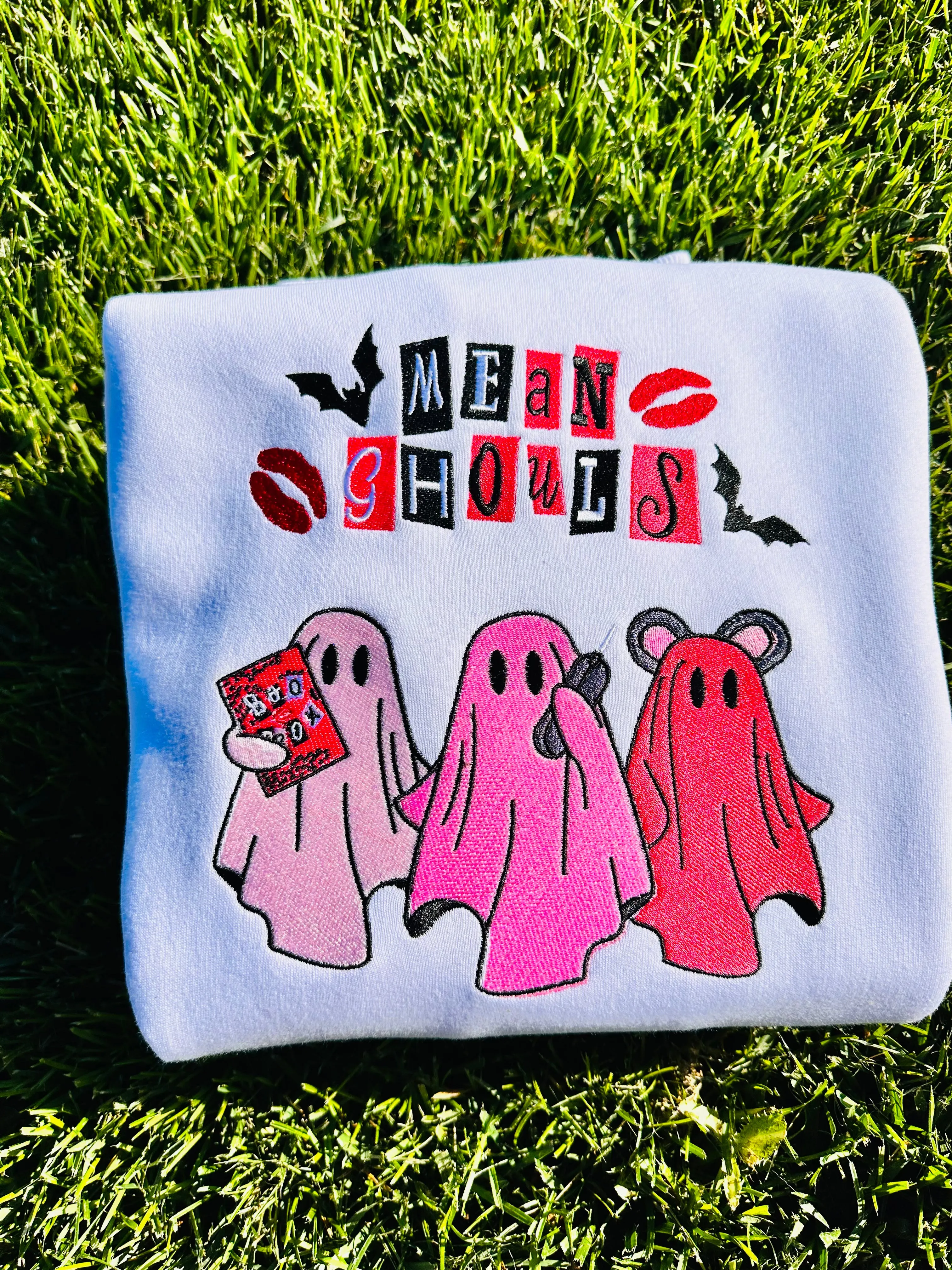Mean Ghouls Halloween Sweatshirts| Embroidered Sweatshirts