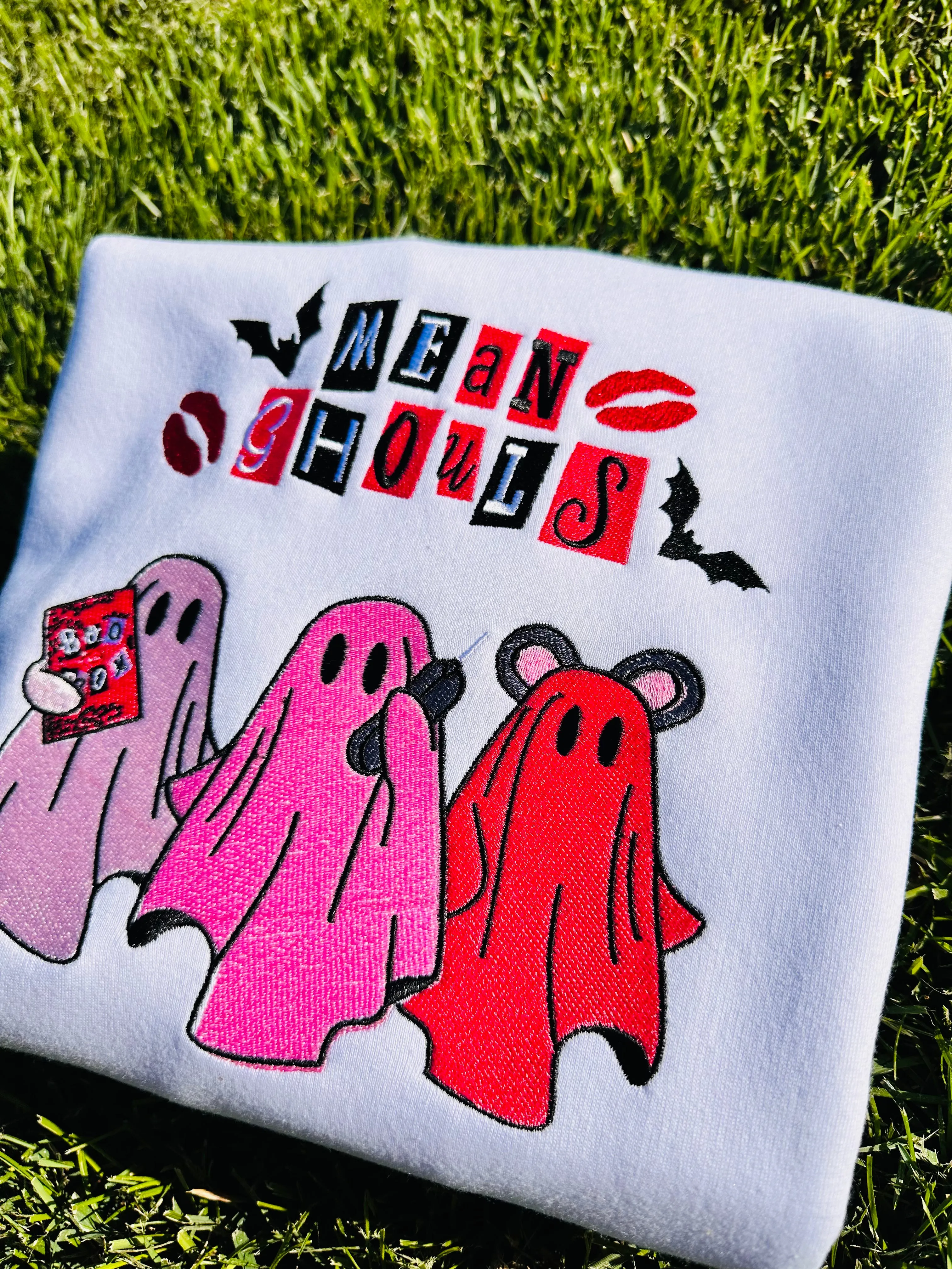 Mean Ghouls Halloween Sweatshirts| Embroidered Sweatshirts