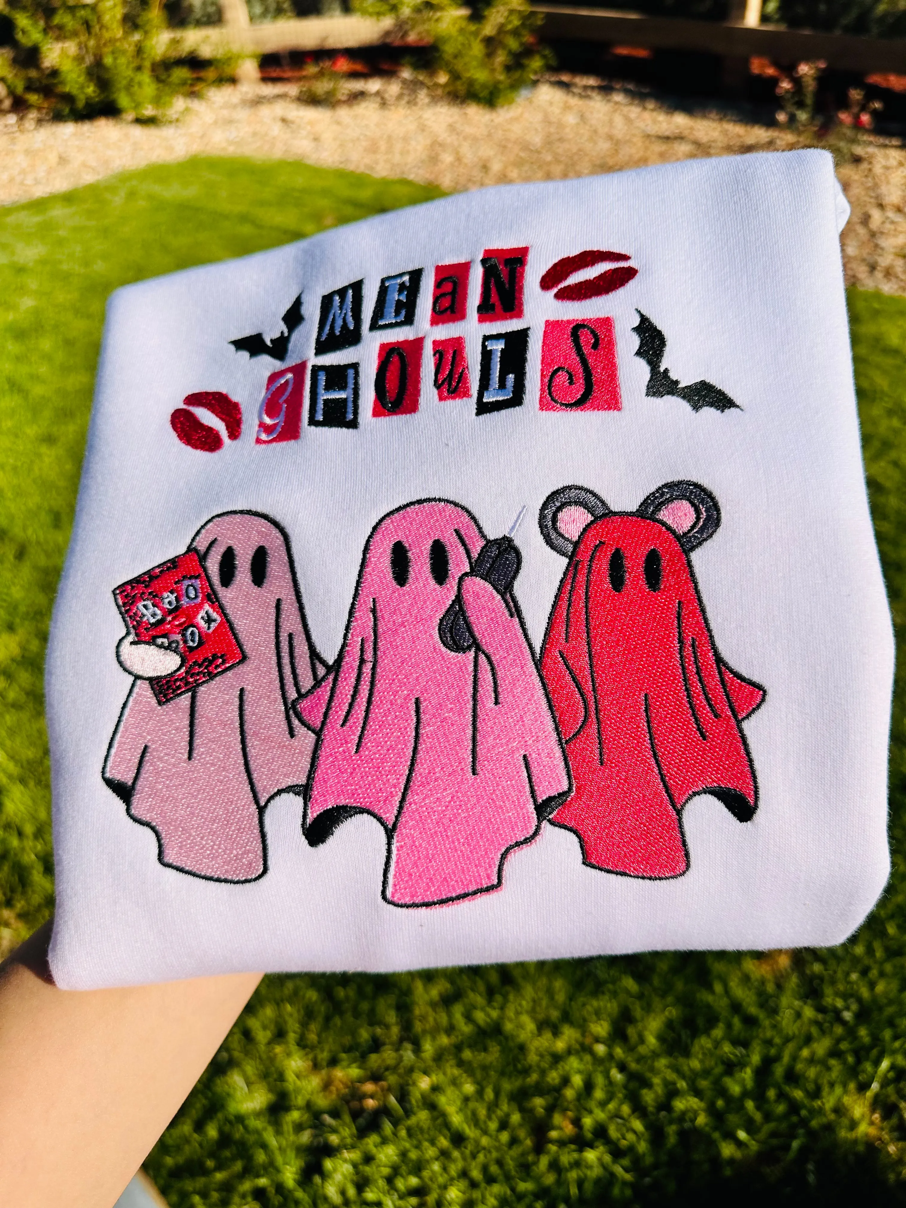 Mean Ghouls Halloween Sweatshirts| Embroidered Sweatshirts
