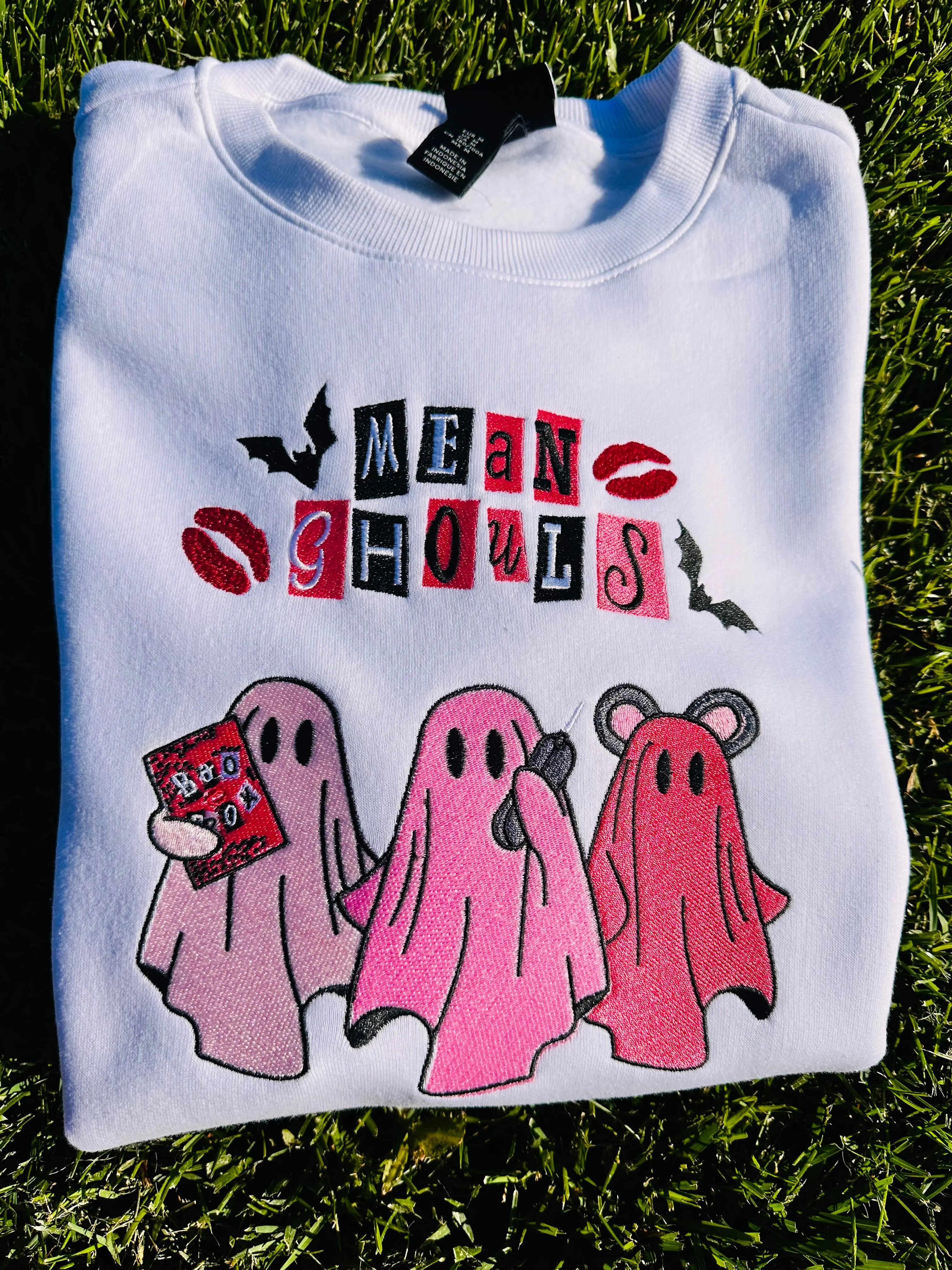 Mean Ghouls Halloween Sweatshirts| Embroidered Sweatshirts