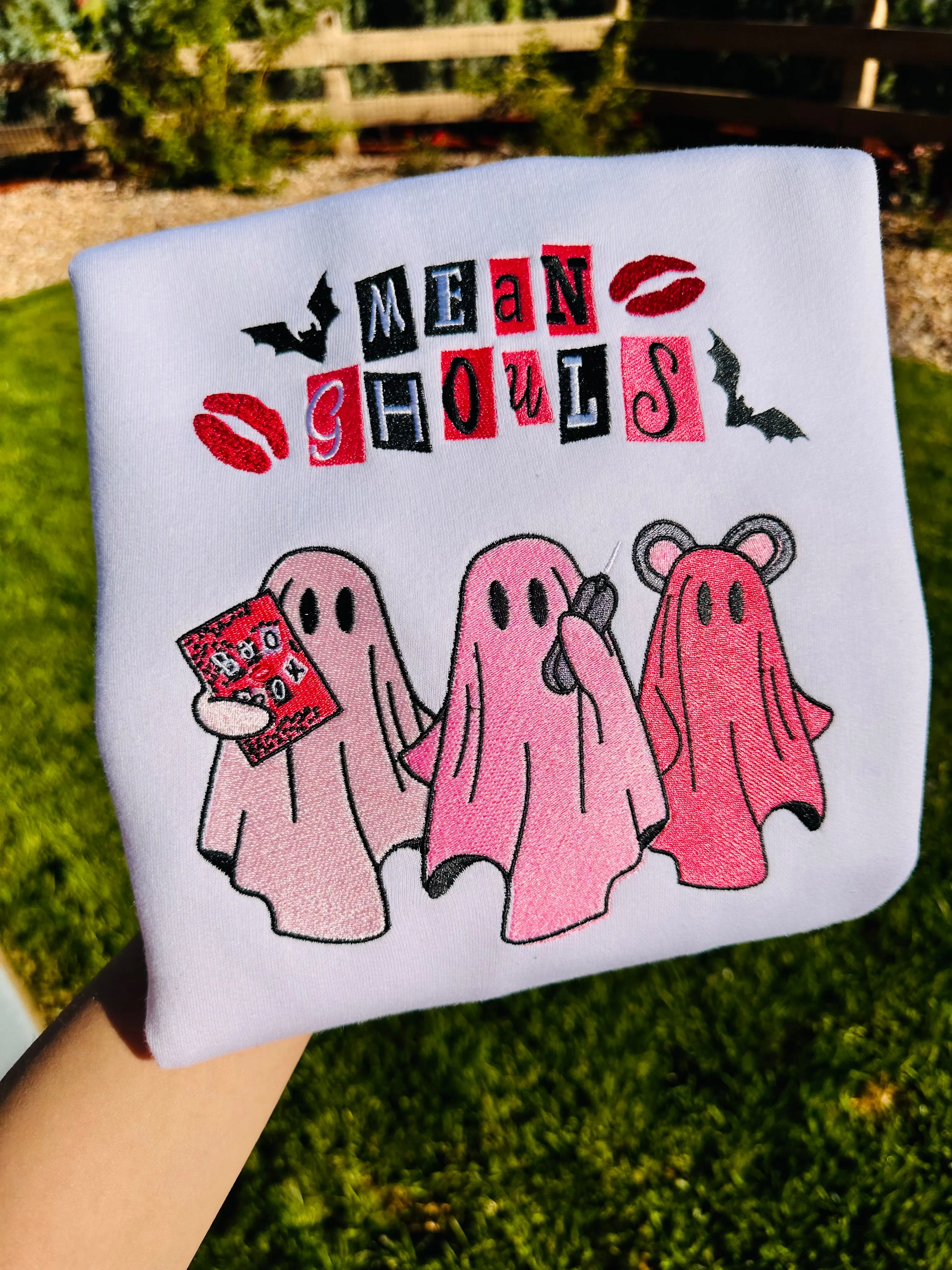 Mean Ghouls Halloween Sweatshirts| Embroidered Sweatshirts