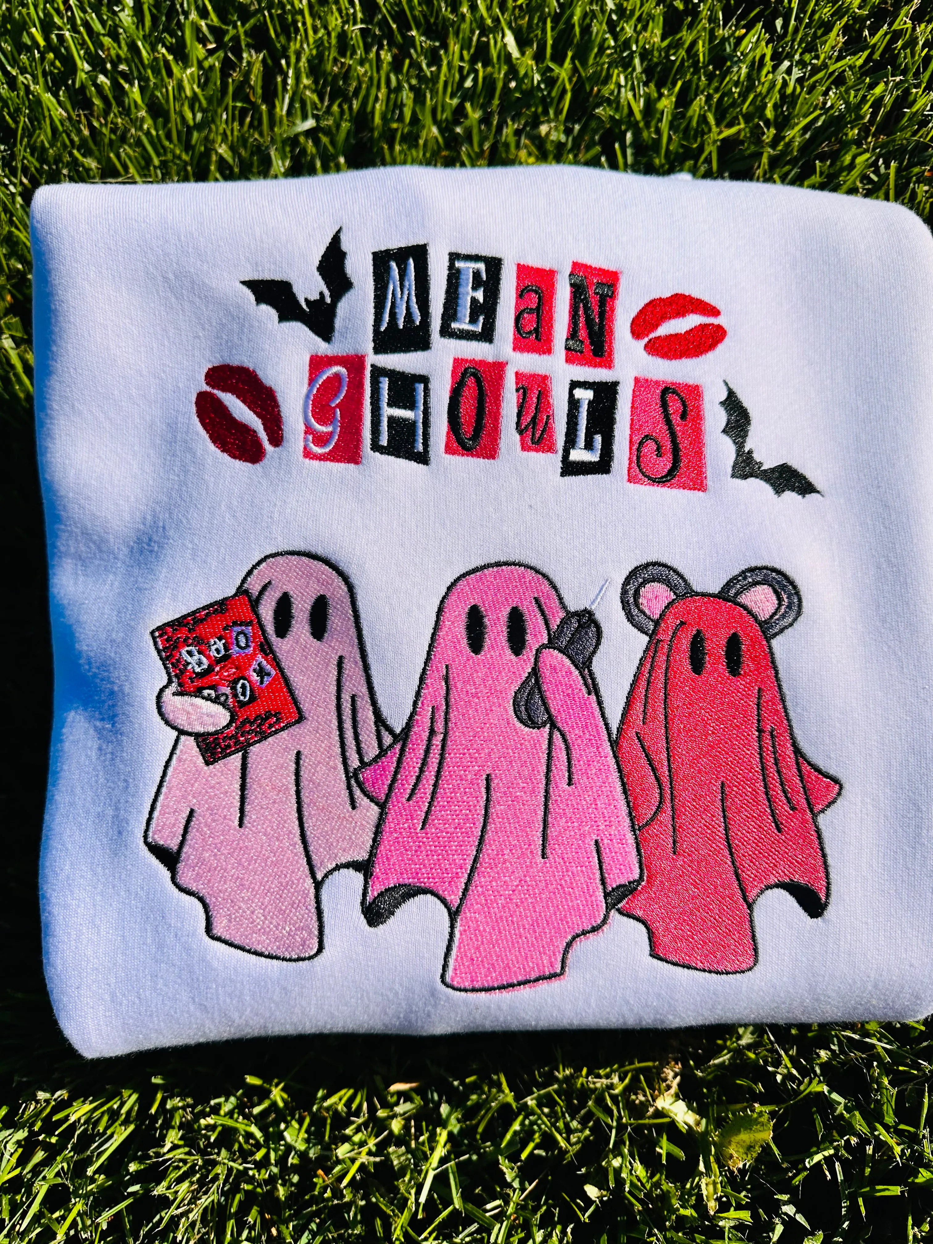 Mean Ghouls Halloween Sweatshirts| Embroidered Sweatshirts