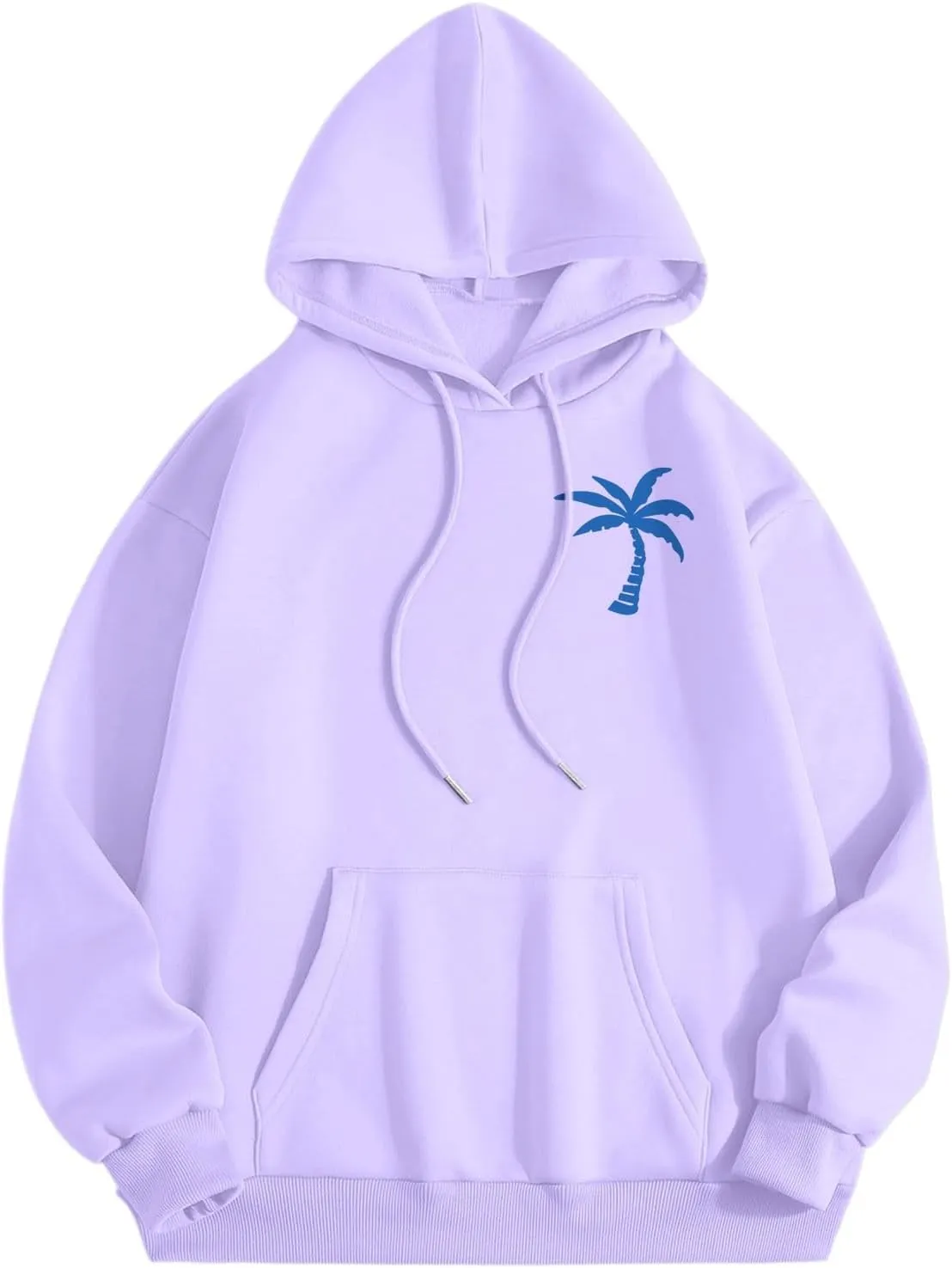 Meet Me at The Ocean Graphic Preppy Hoodies for Women Girls Cute Trendy Oversized Sweatshirts Long Sleeve Y2K Pullover Tops