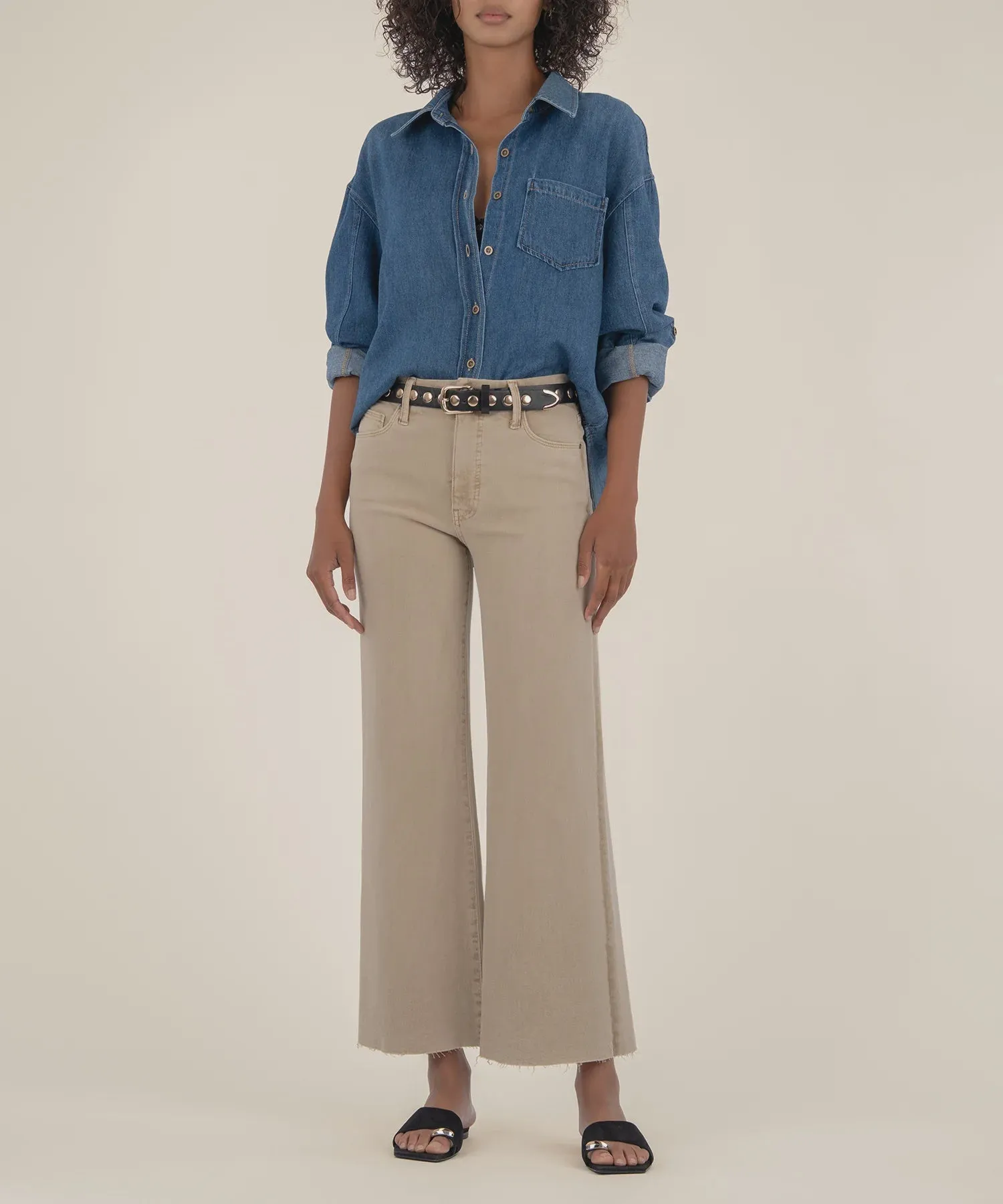 Meg High Rise Fab Ab- Biscuit Slim Fit Wear