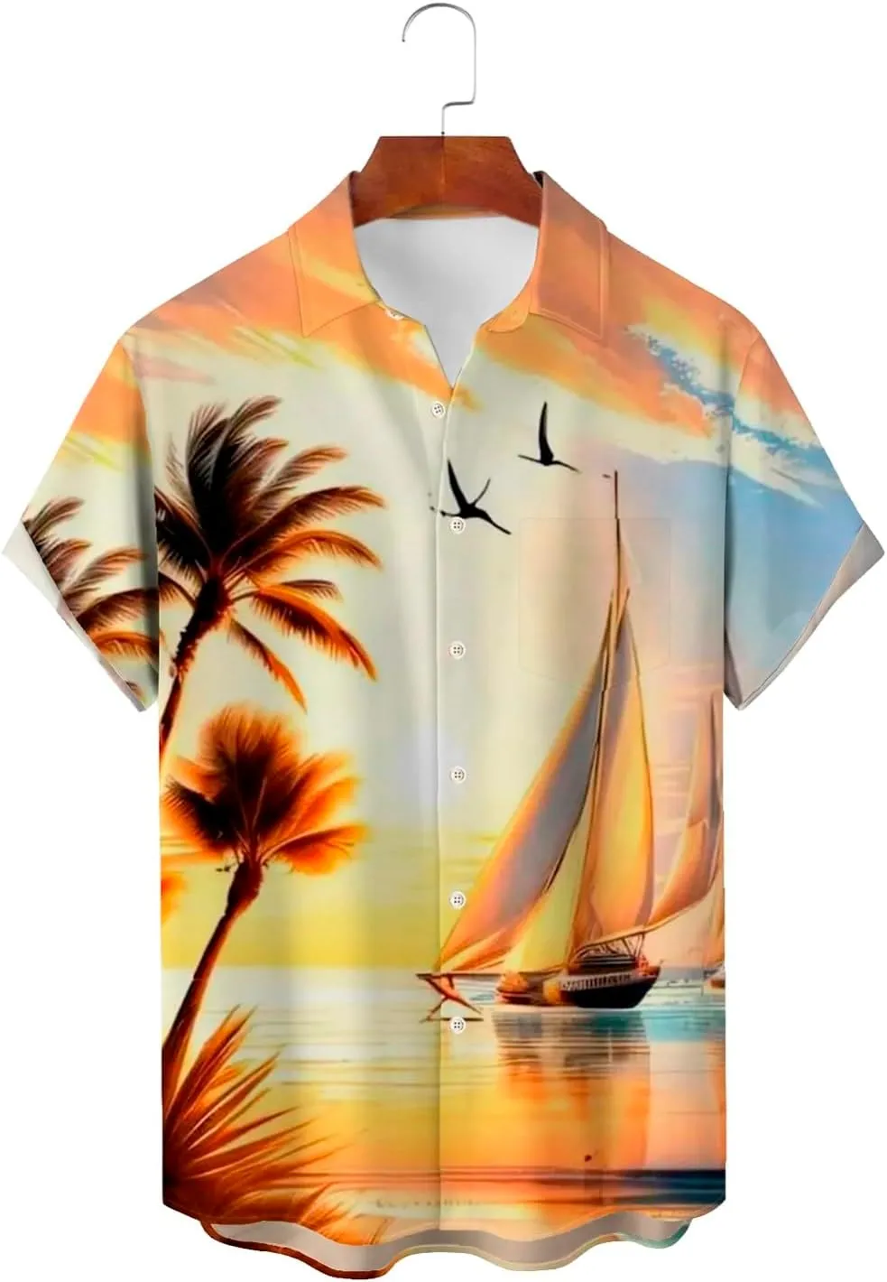 Men Hawaiian Shirts Button Down Tropical Holiday Beach Shirts Tropical Shirts for Men Custom Hawaiian Shirt for Men