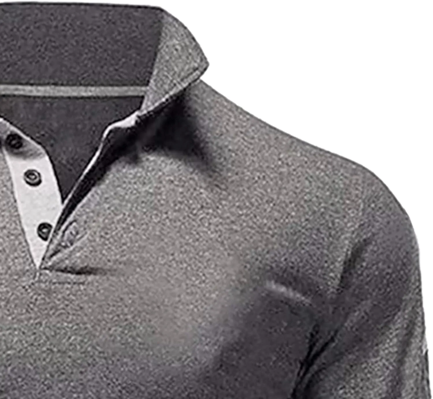 Men Polo Shirt Slim Fit Short Sleeve Cotton Golf Shirt Solid Performance Casual T-Shirts Lapel Collared Work Shirts