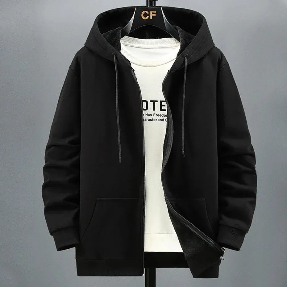 Men's 12XL Oversized Fleece Zip Hoodie