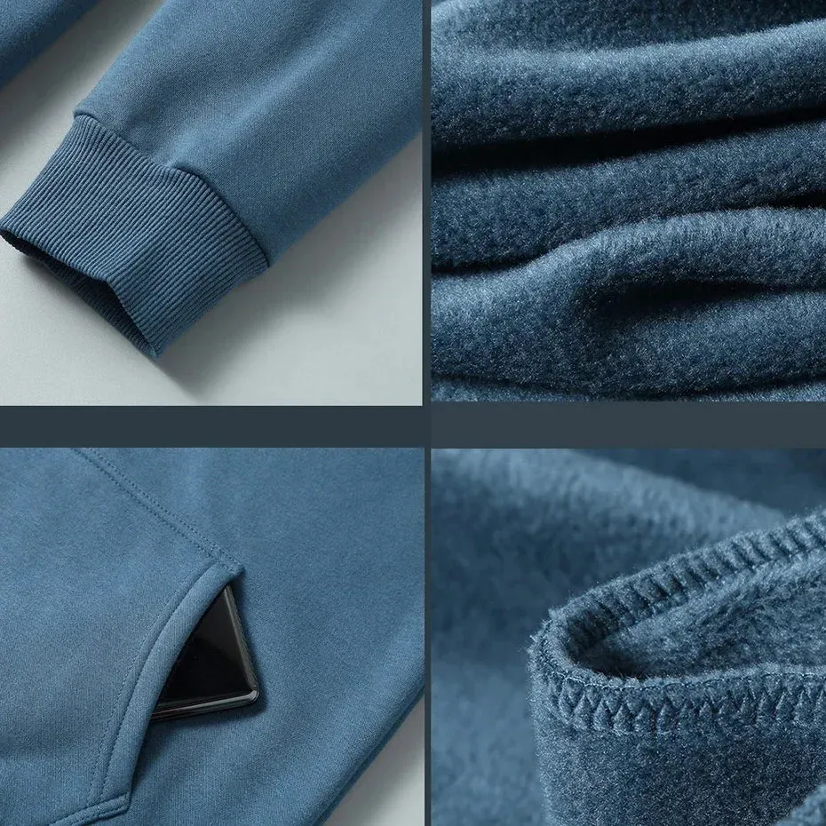 Men's 12XL Oversized Fleece Zip Hoodie
