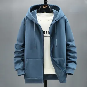 Men's 12XL Oversized Fleece Zip Hoodie