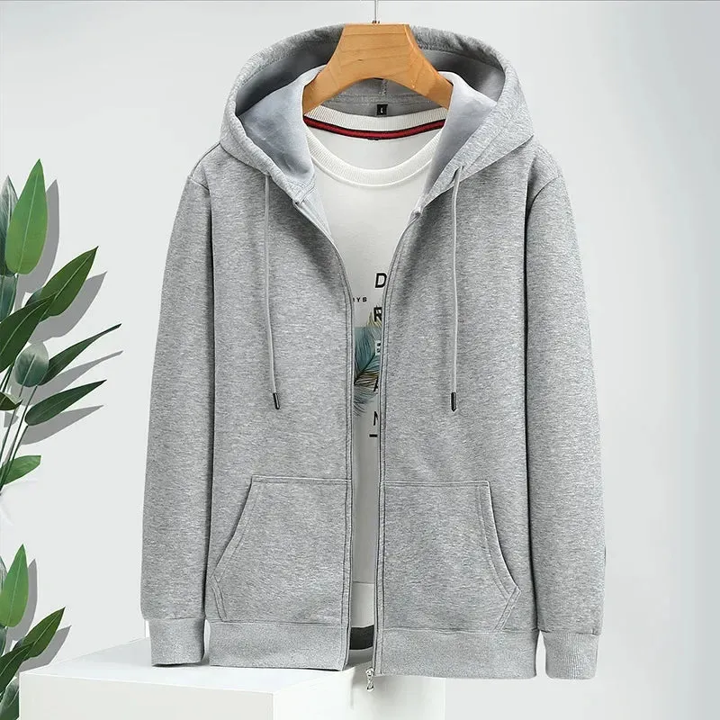 Men's 12XL Oversized Fleece Zip Hoodie