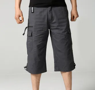 Mens Belted Cargo Shorts