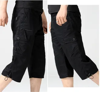 Mens Belted Cargo Shorts