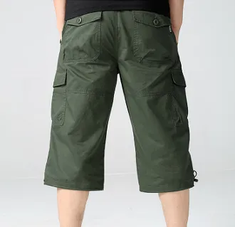 Mens Belted Cargo Shorts