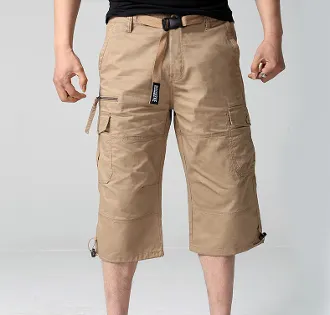 Mens Belted Cargo Shorts