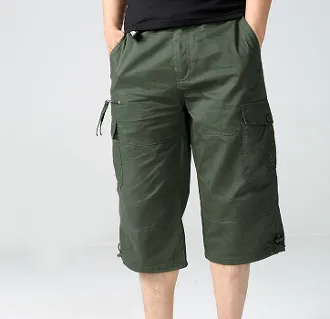 Mens Belted Cargo Shorts