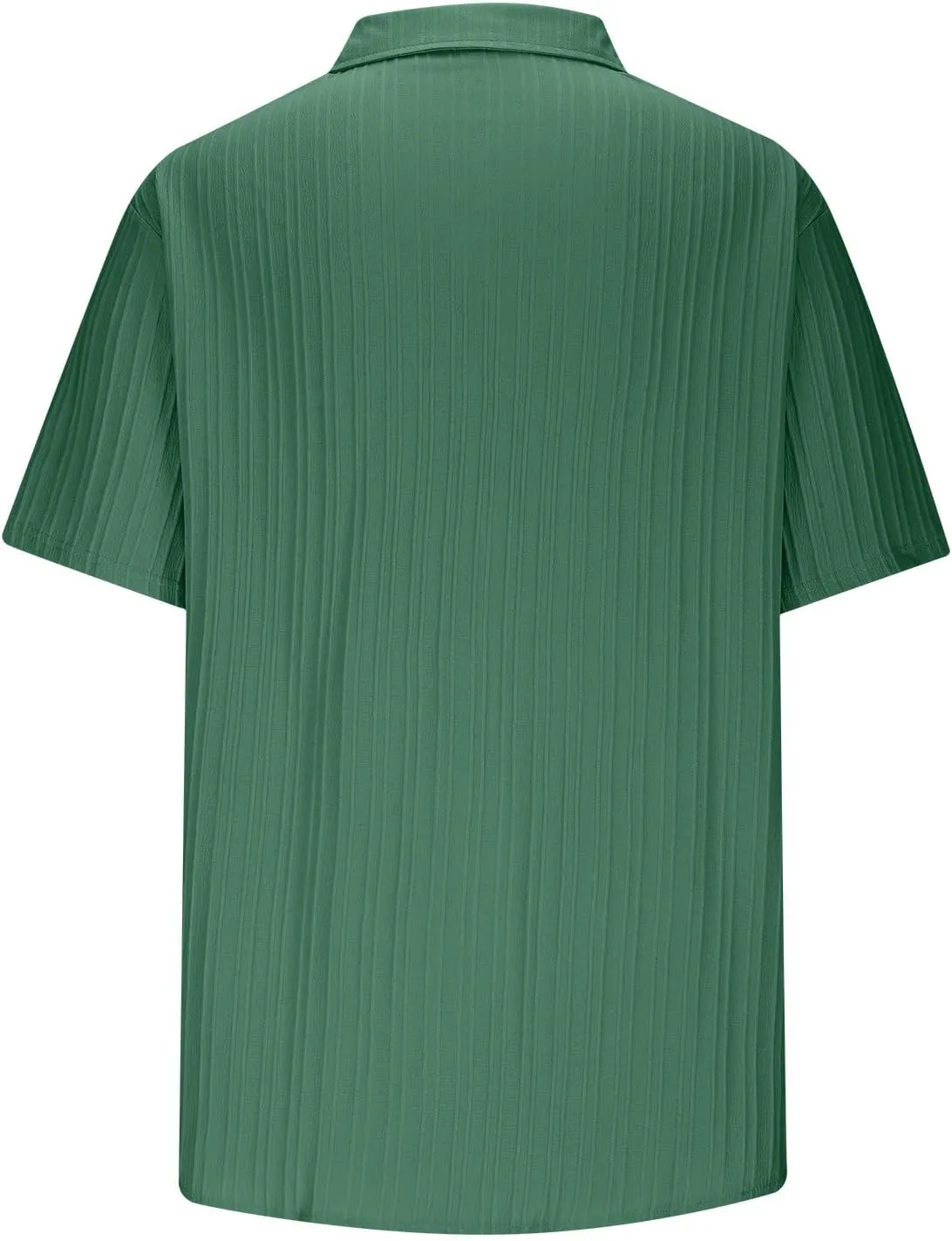 Mens Button Down Shirts Short Sleeve Linen Cotton T Shirts Business Casual Work Tshirt Summer Dress Shirts Outfits Clothes
