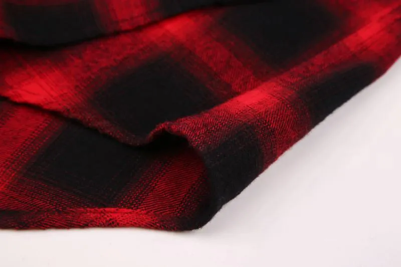 Men's Casual Flannel Plaid Long Sleeved Shirt