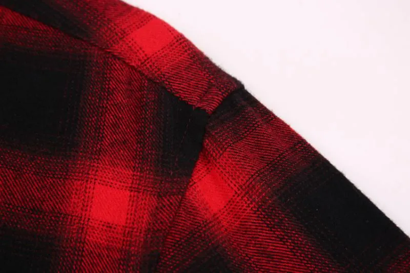 Men's Casual Flannel Plaid Long Sleeved Shirt