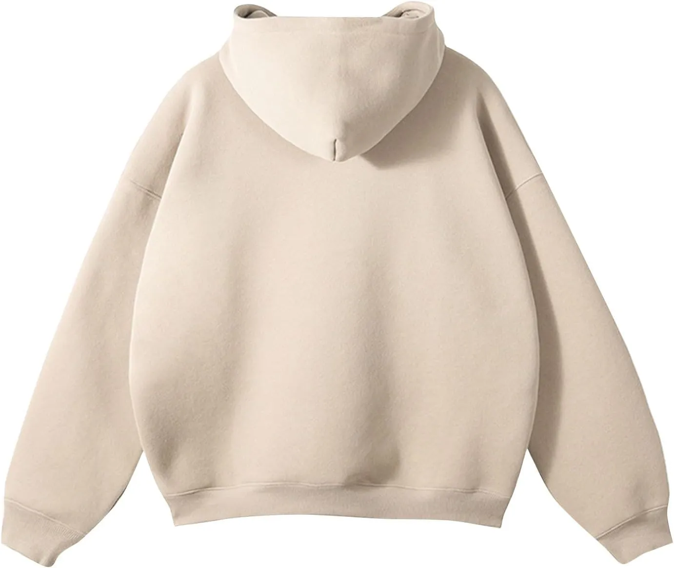 Men's Casual Fleece Hoodie Heavy Sherpa Lined Sweatshirt Fall Winter Warm Thick Pullover Sweatshirts