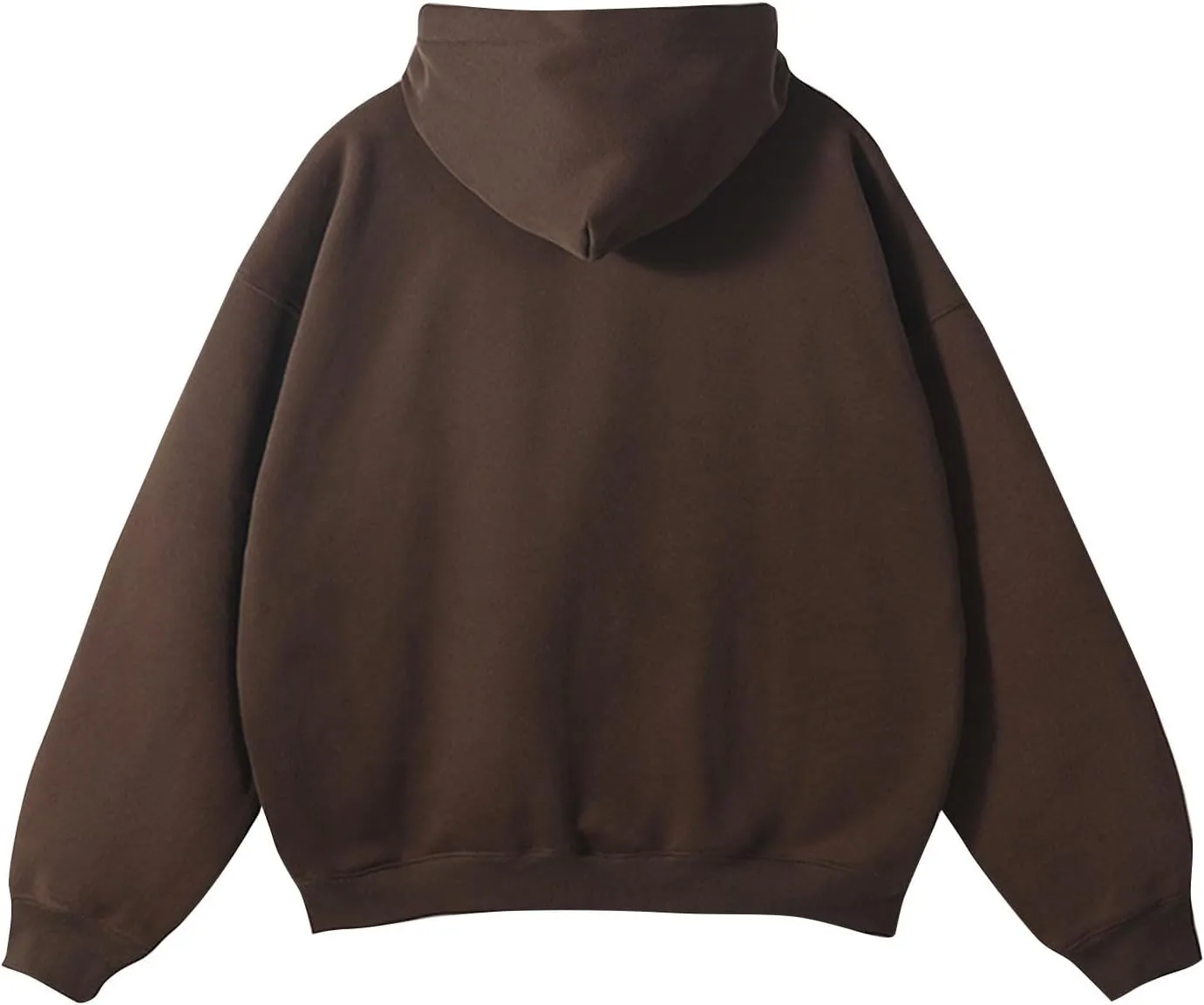 Men's Casual Fleece Hoodie Heavy Sherpa Lined Sweatshirt Fall Winter Warm Thick Pullover Sweatshirts