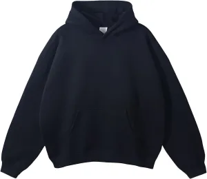 Men's Casual Fleece Hoodie Heavy Sherpa Lined Sweatshirt Fall Winter Warm Thick Pullover Sweatshirts