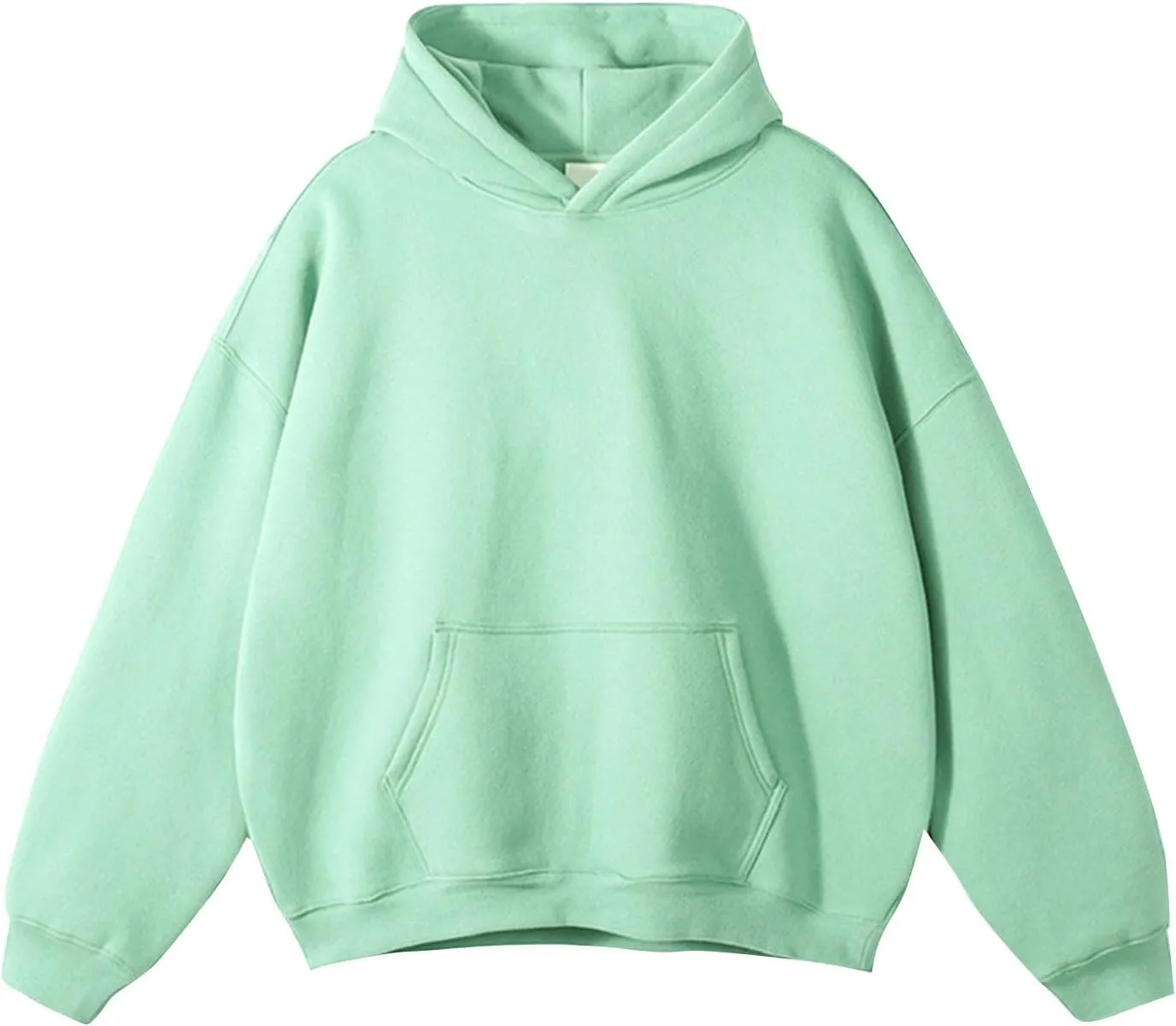 Men's Casual Fleece Hoodie Heavy Sherpa Lined Sweatshirt Fall Winter Warm Thick Pullover Sweatshirts