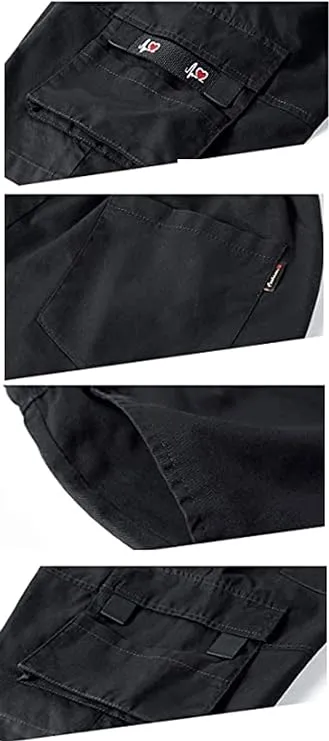 Men's Causal Cargo Pocket Army Green Shorts