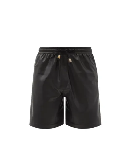 Men's Elasticated Genuine Sheep Leather Shorts