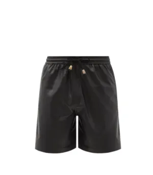 Men's Elasticated Genuine Sheep Leather Shorts
