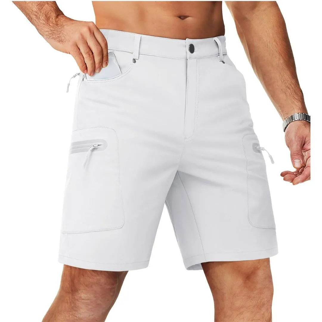 Men's Hiking Cargo Shorts with Zipper Pockets