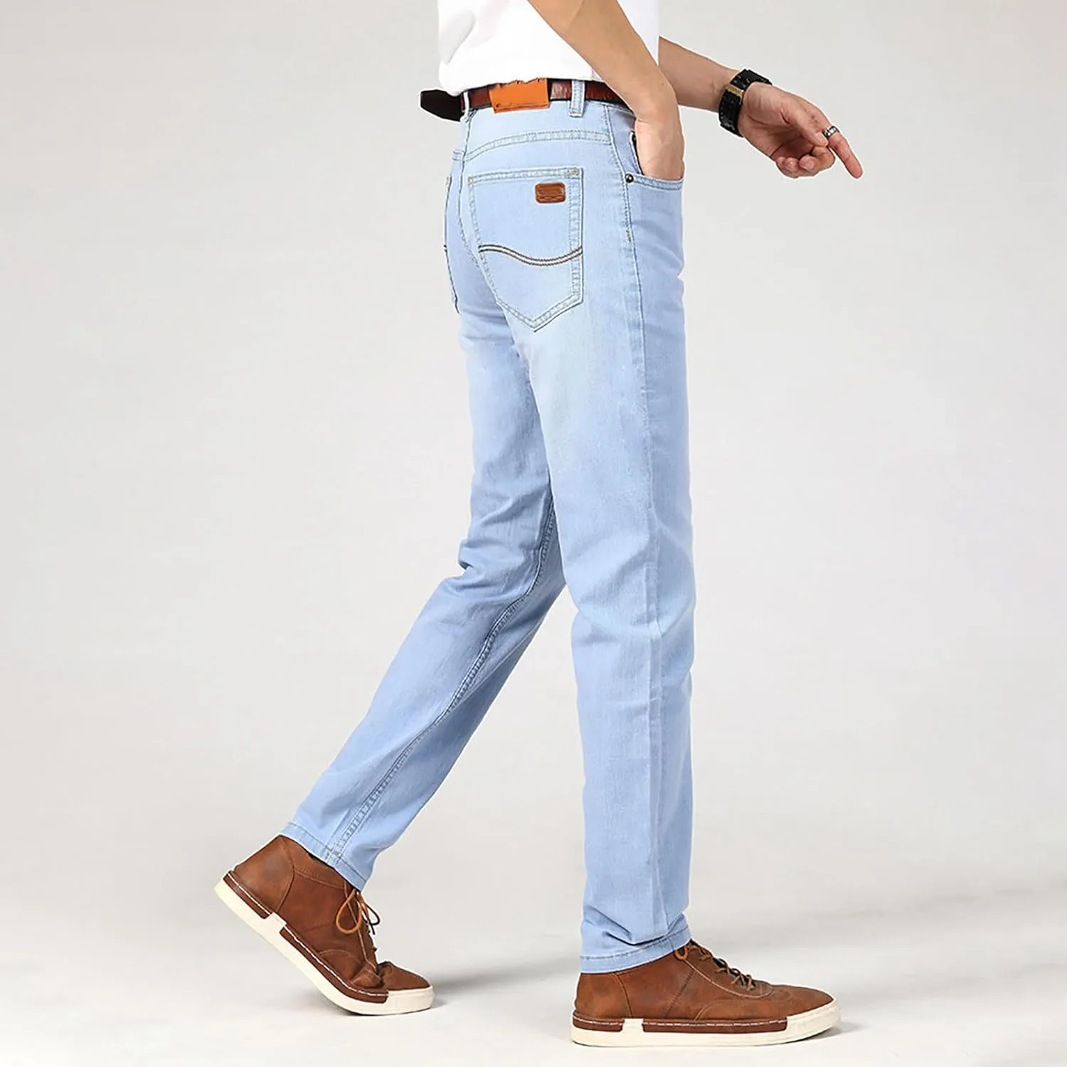 Men's Jeans Slim Fit Skinny Stretch Jeans Pants 2024 Slim Fit Men Pants