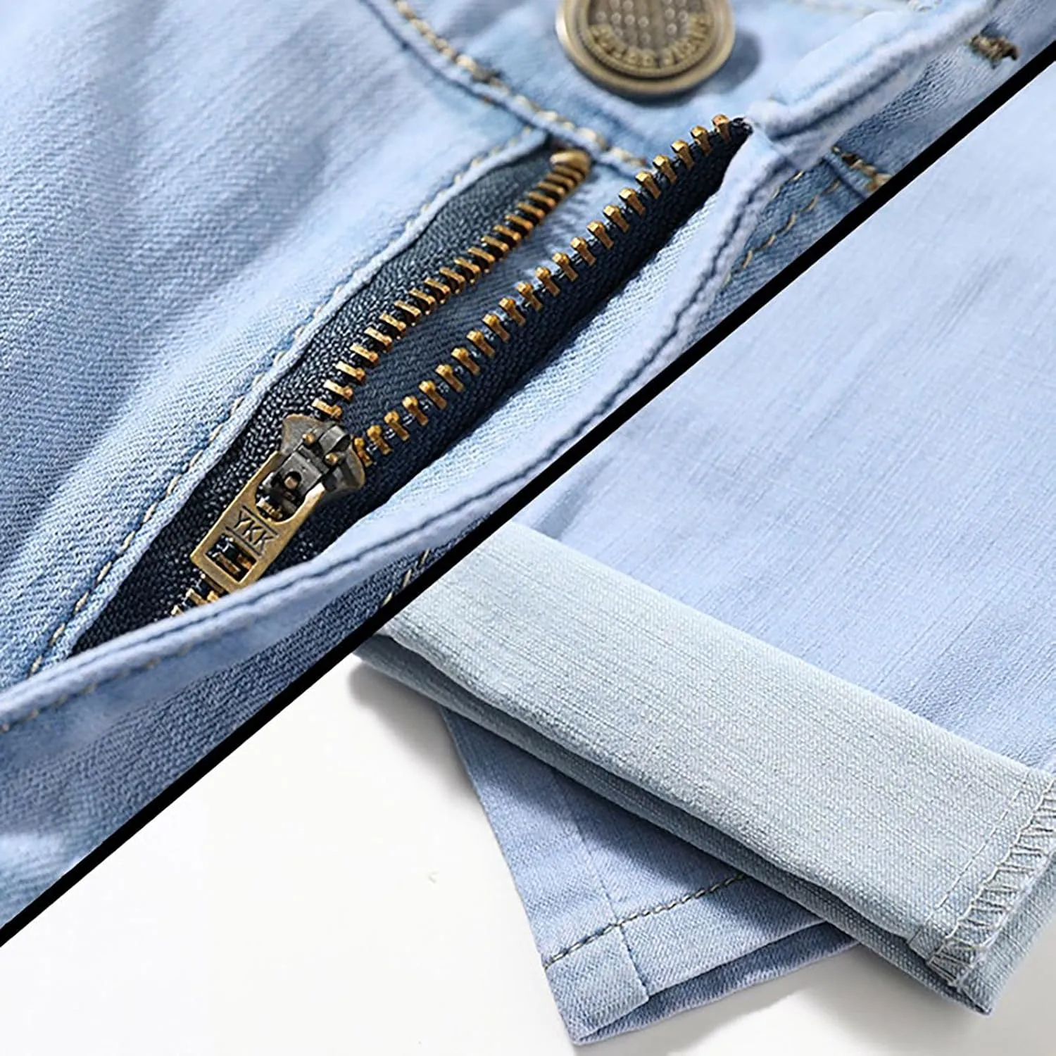 Men's Jeans Slim Fit Skinny Stretch Jeans Pants 2024 Slim Fit Men Pants