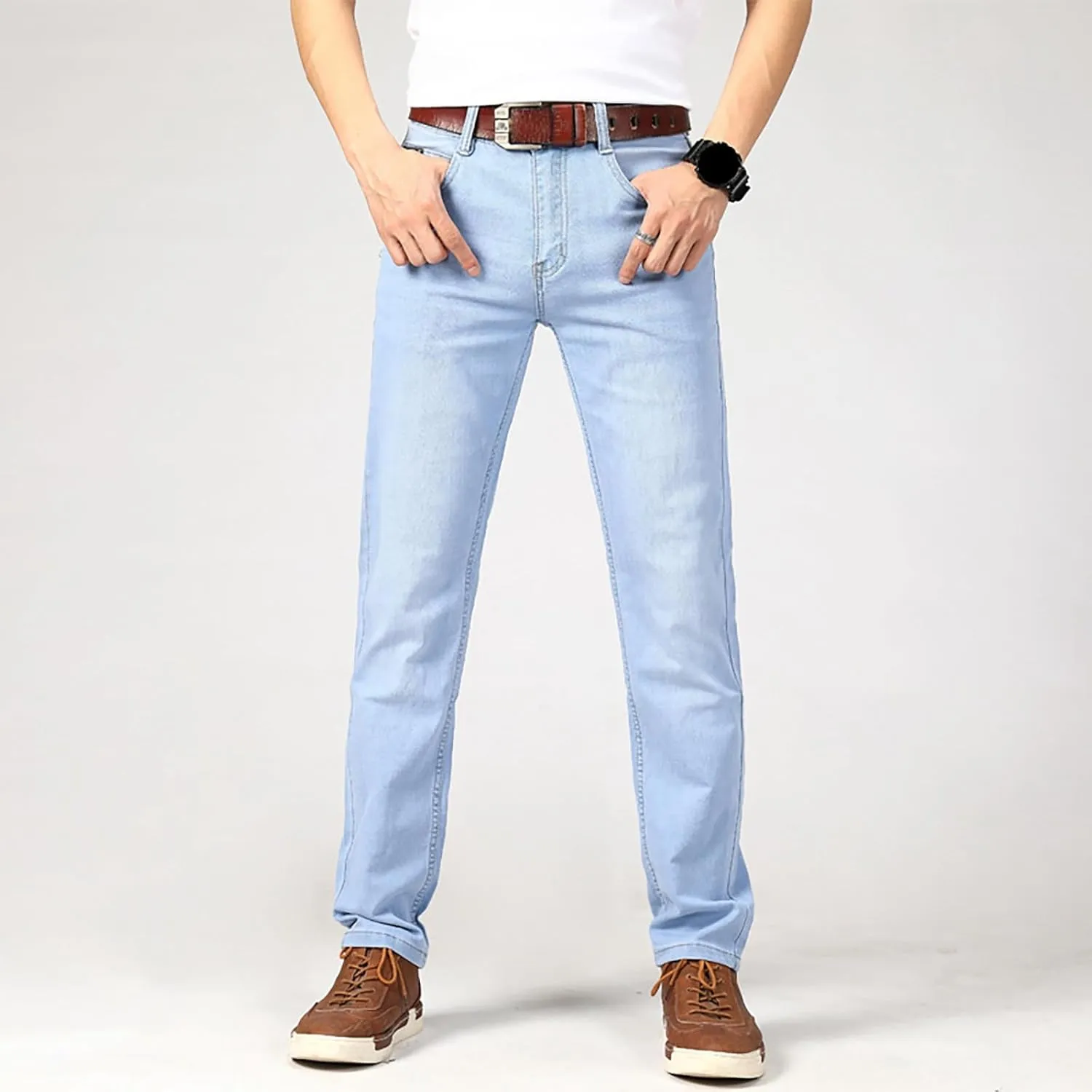 Men's Jeans Slim Fit Skinny Stretch Jeans Pants 2024 Slim Fit Men Pants