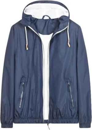Mens Lightweight Waterproof Rain Jacket Thin Packable Breathable Hooded Raincoat Windproof Durable For Outdoor Hiking
