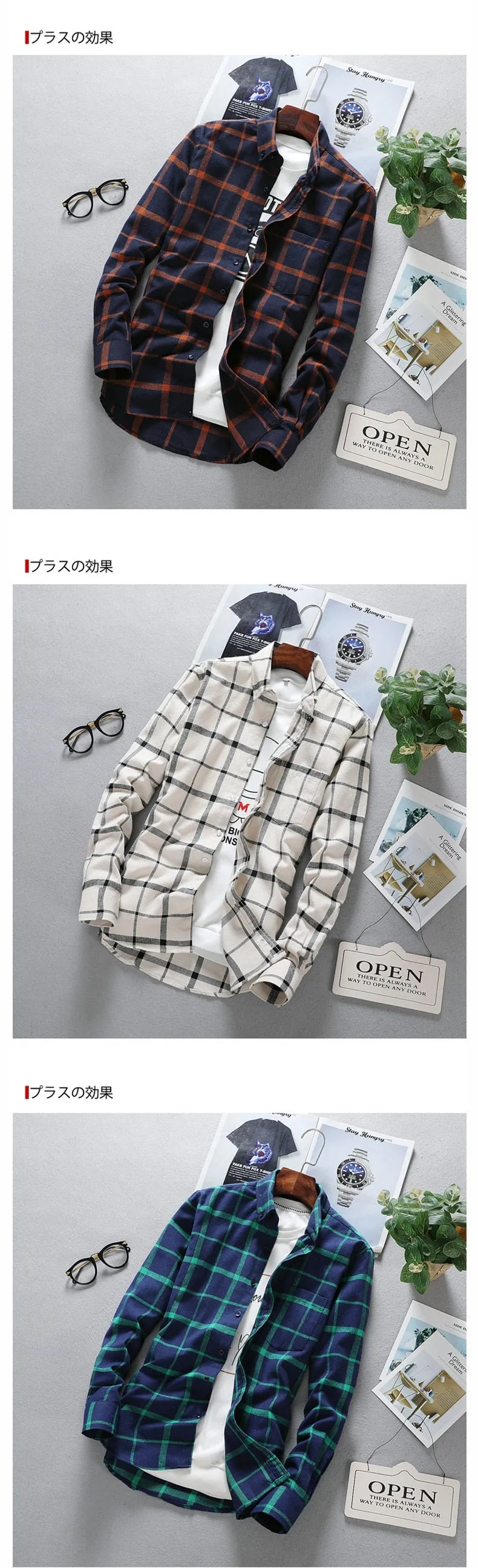 Mens Long Sleeve Shirt Solid Oxford Dress  with Left Chest Pocket High-quality Male Casual Regular-fit Tops Button Down Shirts