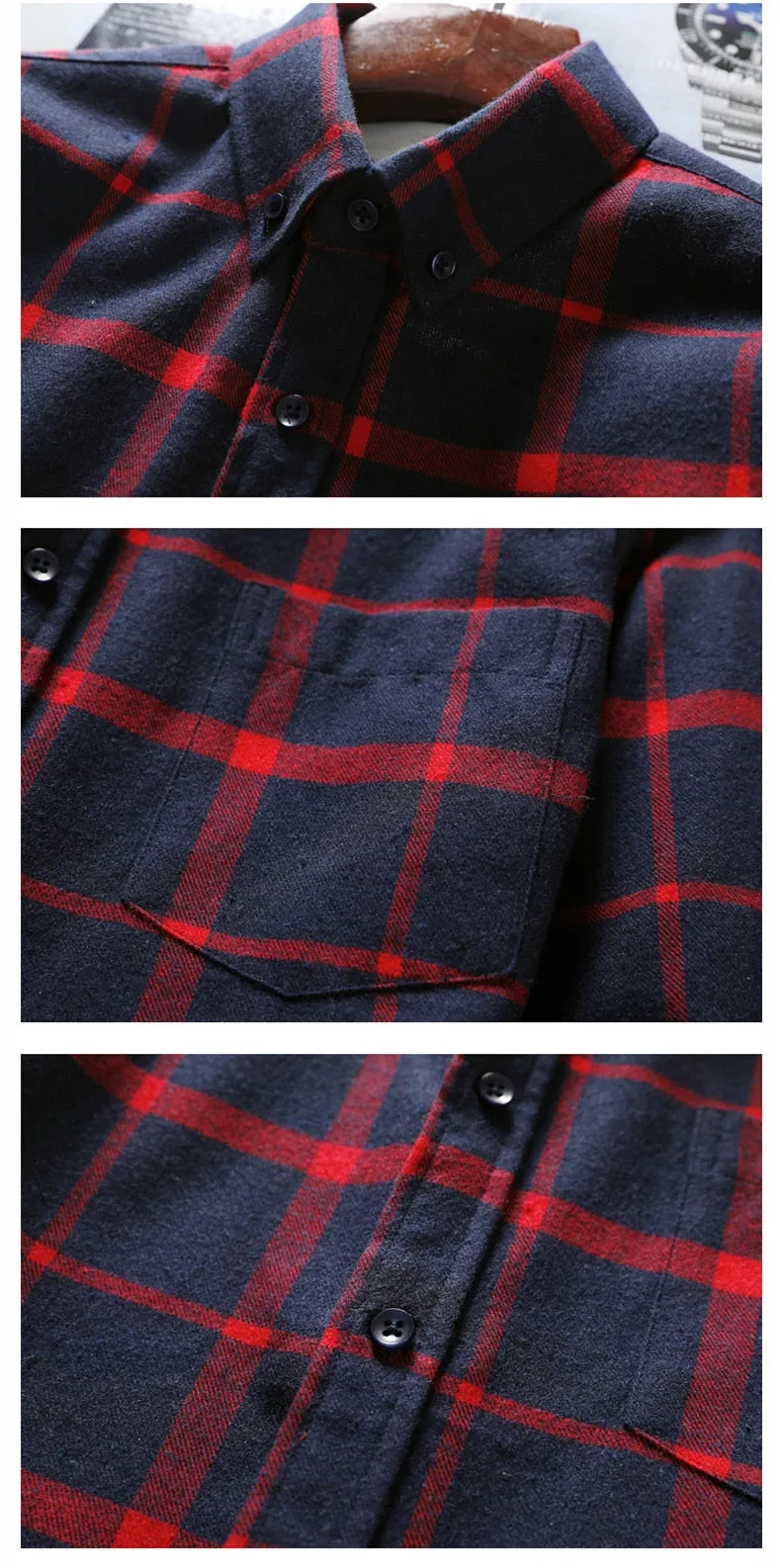 Mens Long Sleeve Shirt Solid Oxford Dress  with Left Chest Pocket High-quality Male Casual Regular-fit Tops Button Down Shirts