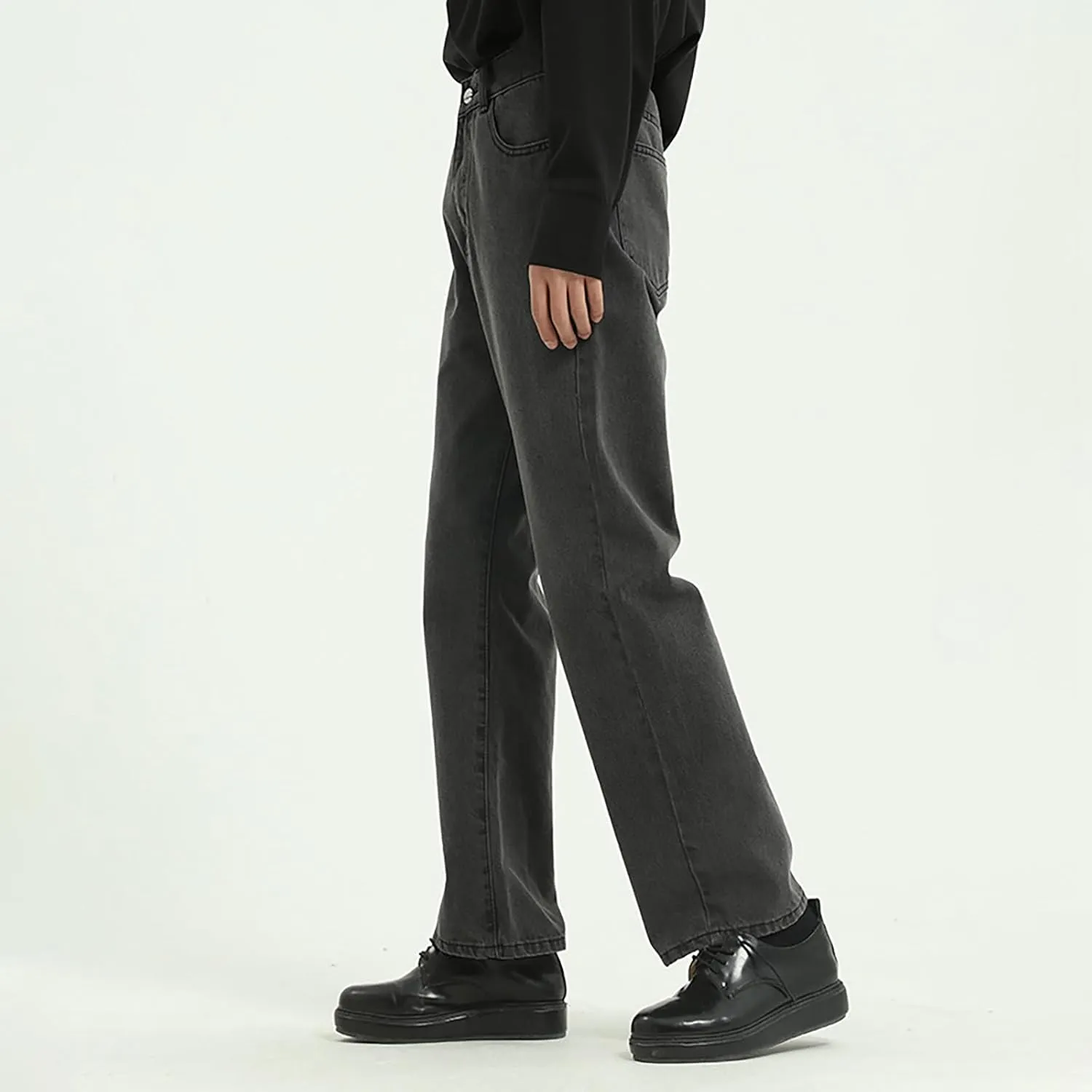 Men's Relaxed Fit Jeans Straight Leg Stretch Comfort Denim Jeans for Men Slim Stretch