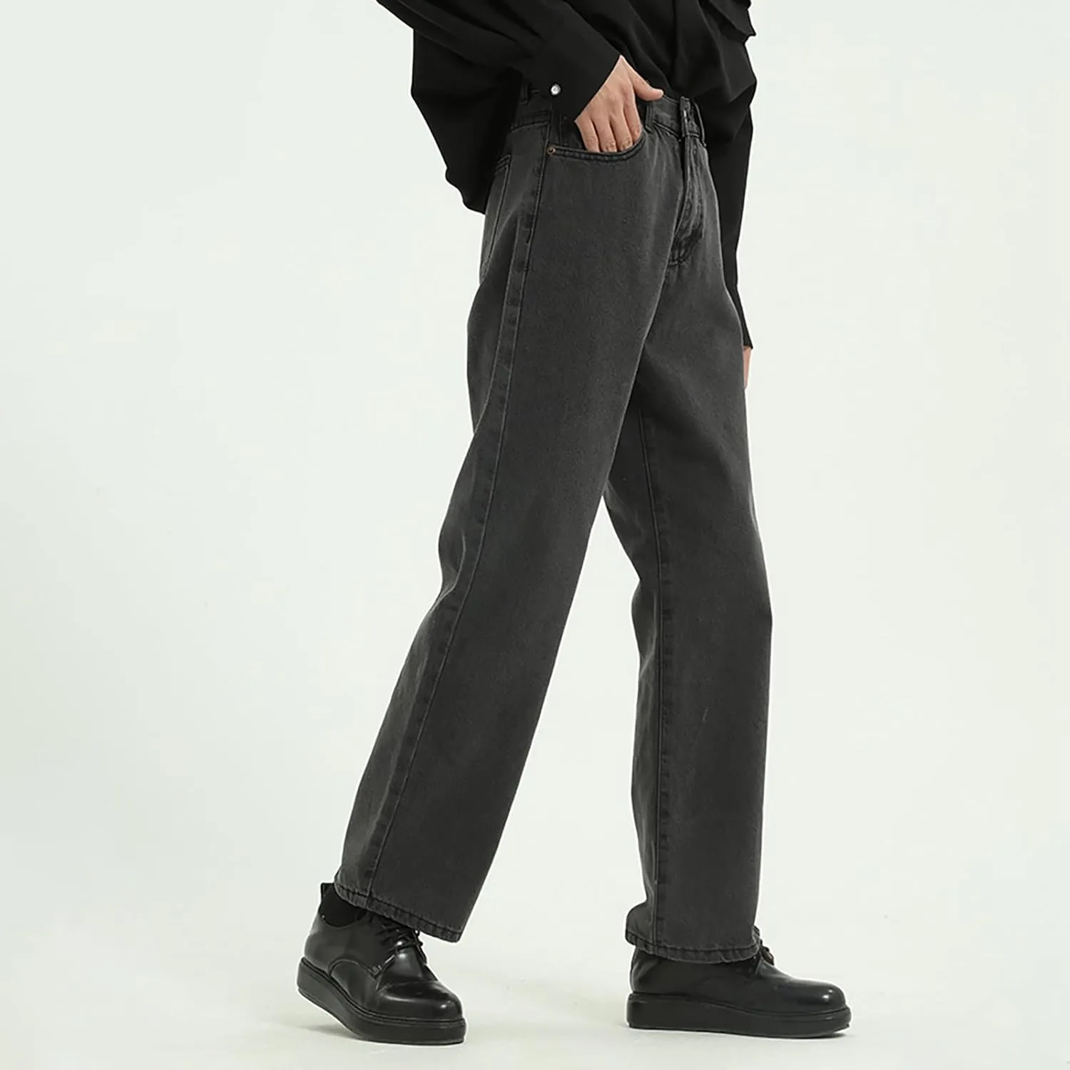 Men's Relaxed Fit Jeans Straight Leg Stretch Comfort Denim Jeans for Men Slim Stretch
