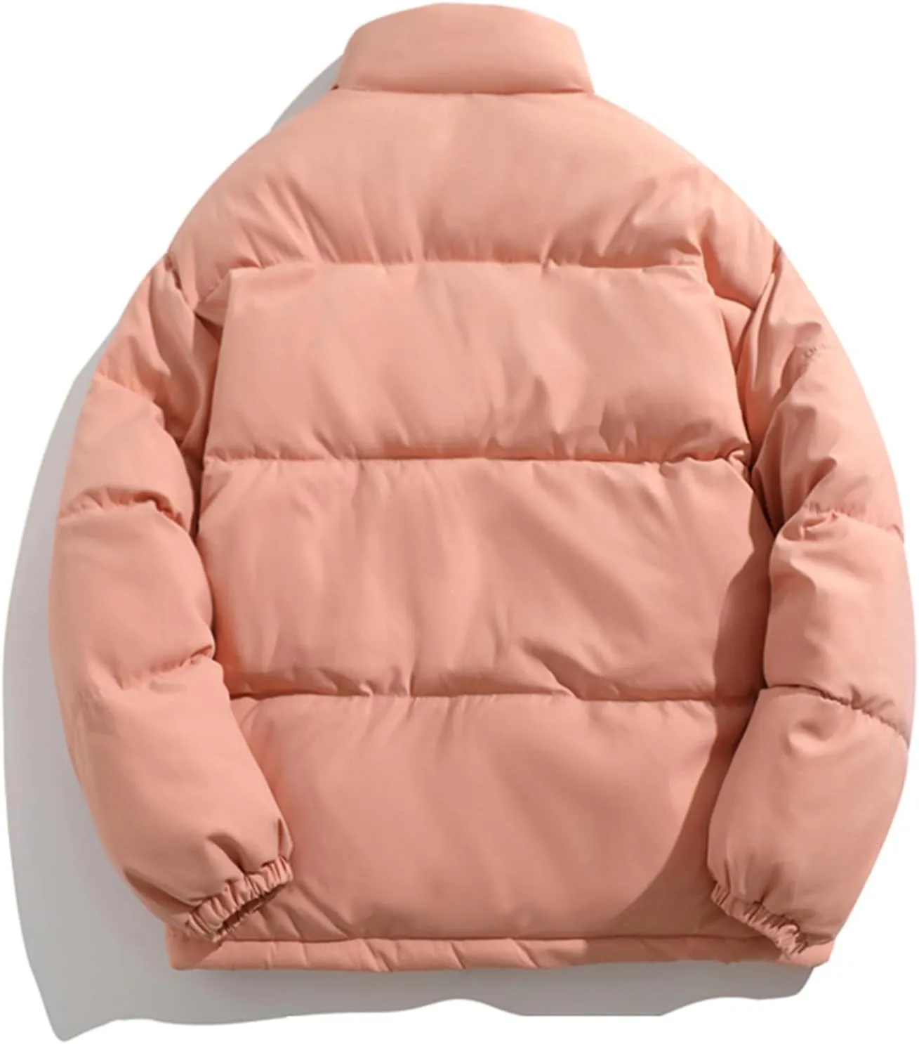 Mens Sherpa Puffer Jacket Button Up Zipper Quilted Down Jacket Padded Insulated Puffer Coats Winter Jackets Outerwear