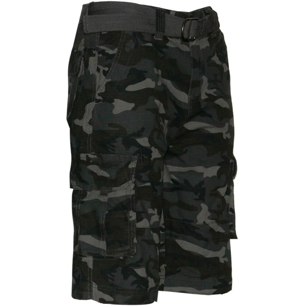 Men's Shorts Cargo Pocket Casual Lightweight Cotton Active Belted Cargo Shorts