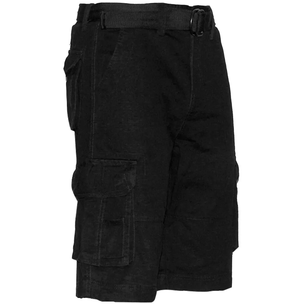 Men's Shorts Cargo Pocket Casual Lightweight Cotton Active Belted Cargo Shorts