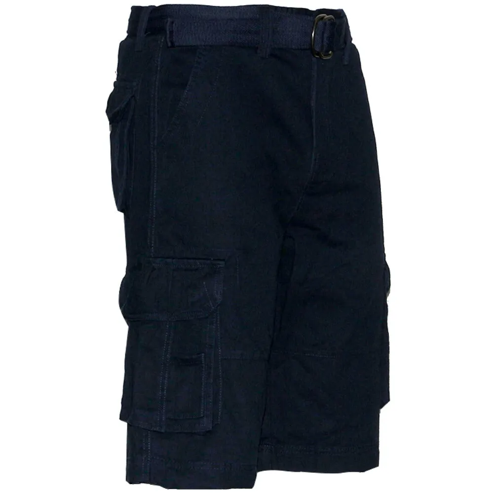 Men's Shorts Cargo Pocket Casual Lightweight Cotton Active Belted Cargo Shorts