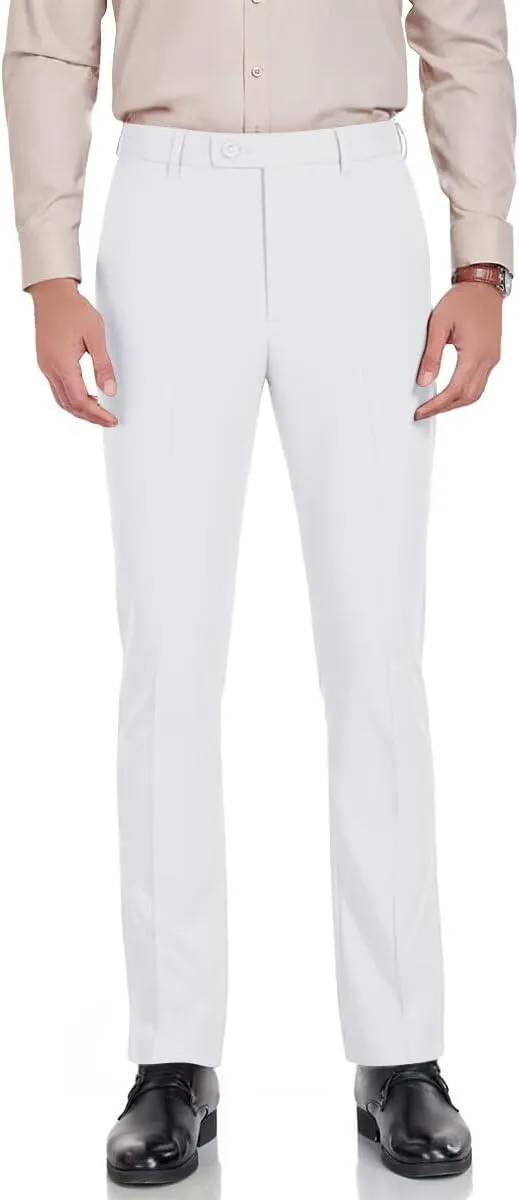 Men's Slim Fit Dress Pants Stretch Casual Pants Mens Work Slacks