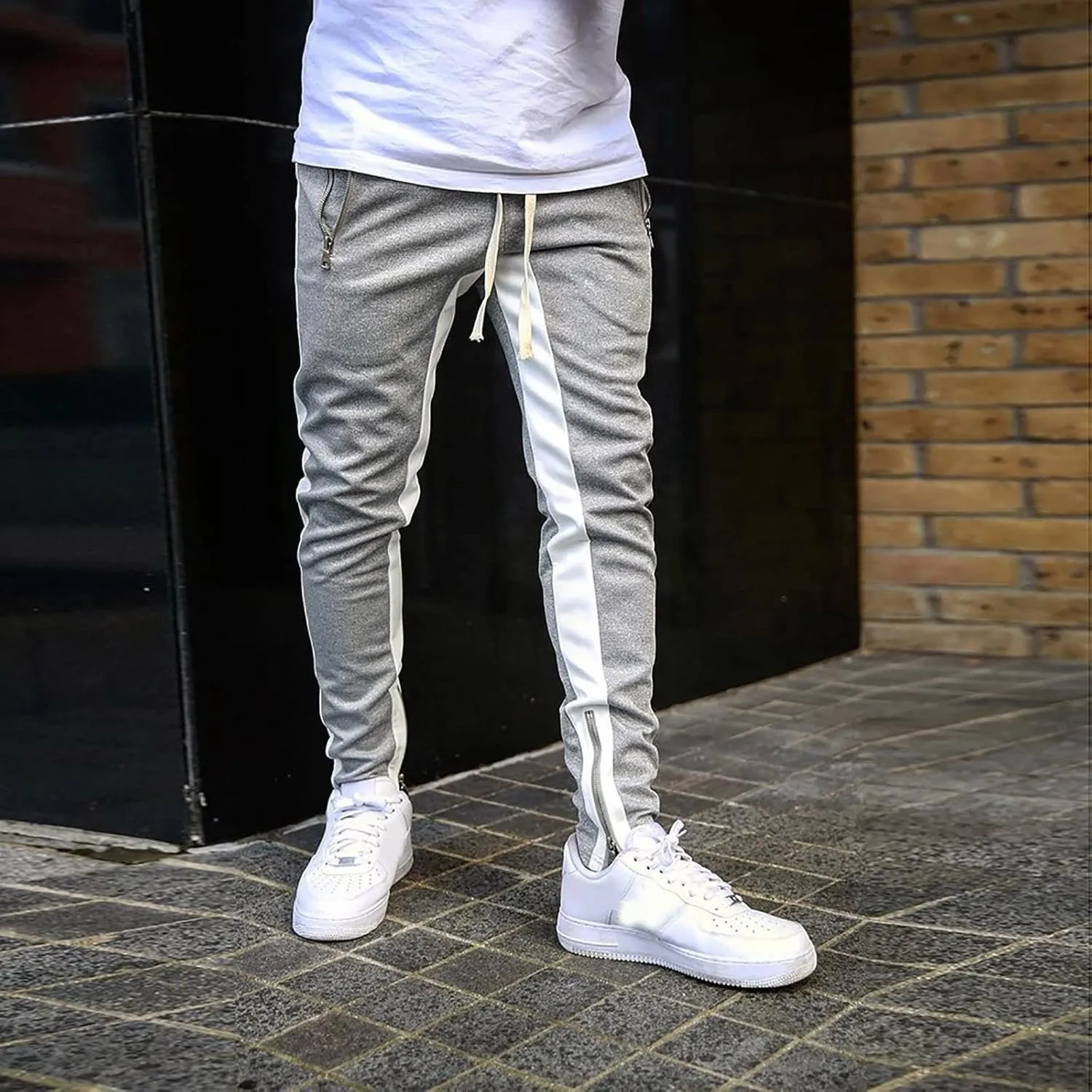 Mens Sweatpants Ripstop Cargo Pants Casual Color Solid Men's Trousers Leggings Multi-Pocket Pants Tooling Men's Pants