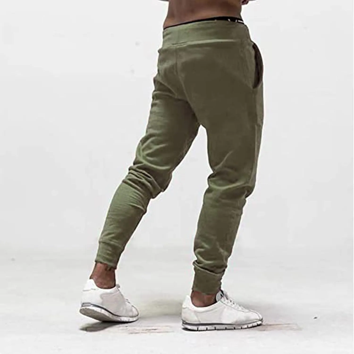 Mens Sweatpants with Pockets Thermal Cotton Pants Fashion Loose Handsome Pocket Jeans Pants Tooling Camouflage Pants